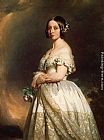 Franz Xavier Winterhalter Canvas Paintings - Queen Victoria